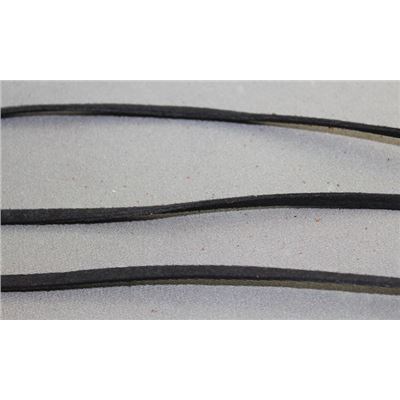  Suede Cord Black 3mm x 1mm per metre