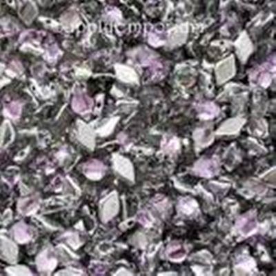 Matubo Gem Duo 8x5mm Two Hole Backlit Pink Mist 5g minimum