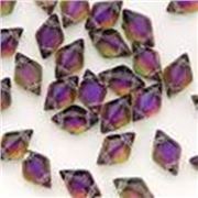 Matubo Gem Duo 8x5mm Two Hole Backlit Purple Haze 5g min