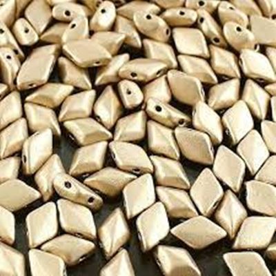 Matubo Gem Duo 8x5mm Two Hole Bronze Pale Gold 5g minimum