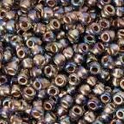 Toho Seed Bead Gold Lined Rainbow Black Diamond 11/0 - Minimum 8g