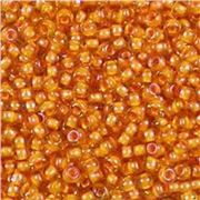 Toho Seed Bead Jonquil Burnt Orange Lined 11/0 - Minimum 8g