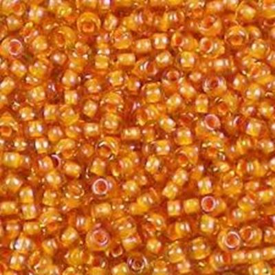 Toho Seed Bead Jonquil Burnt Orange Lined 11/0 - Minimum 8g