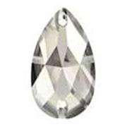 Swarovski Crystal 3230 Sew-on Tear drop, point, 2 hole Crystal 28x17mm 