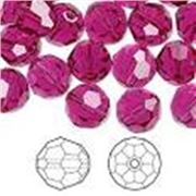 Swarovski Crystal 5000 Round Fuchsia 10mm 