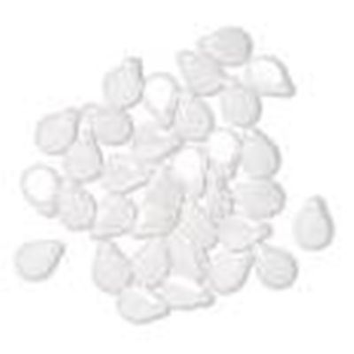 Czech Glass Pip Bead Opaque Alabaster Snow White Lustre 5x7mm top drilled each