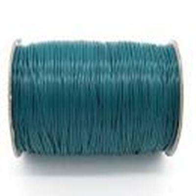 Korean Waxed Cord Deep Dark Cyan 0.5mm per metre