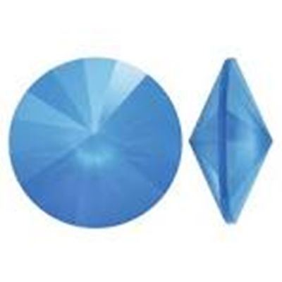 Swarovski Crystal 1122  Pointy Back Rivoli Summer Blue 14mm 