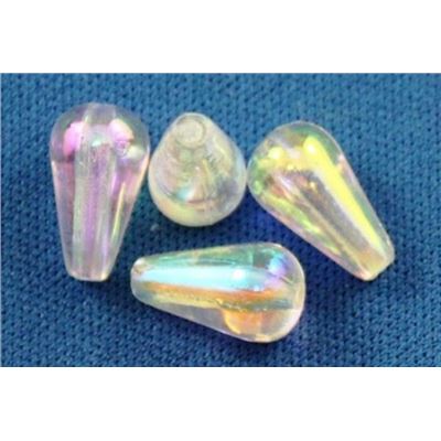 Plastic Pearl Clear AB 6x10 Down drop - Minimum 8g
