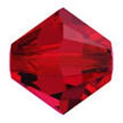 Swarovski Crystal 5328 Bicone Scarlet 4mm 