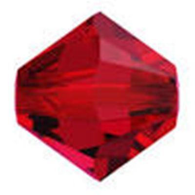 Swarovski Crystal 5328 Bicone Scarlet 4mm 