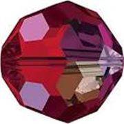 Swarovski Crystal 5000 Round Scarlet 8mm 