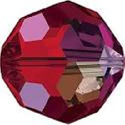 Swarovski Crystal 5000 Round Scarlet 8mm 