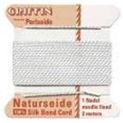 Griffin Silk Cord  with Needle White  0.045mm ea