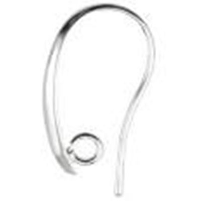 Earrings  Large hooks with Back ring (per pair) Silver  ea
