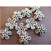 Bead Filigree Swirl Silver 10mm ea