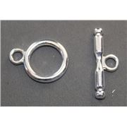 Clasp - Toggle Nickel  25mm ea
