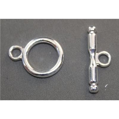 Clasp - Toggle Nickel  25mm ea
