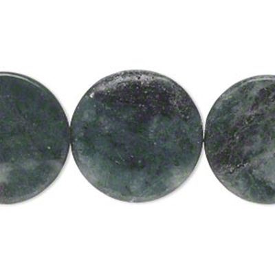 Semi Precious Strands Green Marble Jasper 20mm ea