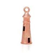 Charm Lighthouse Rose Gold 25x8mm each