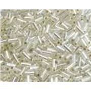 Bugle Miyuki 3mm Clear Silver Lined - Minimum 12g