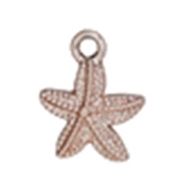 Charm Starfish  Rose Gold 15x12mm ea.