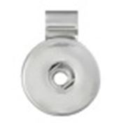 Pendant Snap Button 27mm Ant. Silver  ea