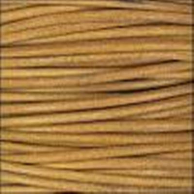 Indian Leather - Round - 0.5mm Natural  1m per metre
