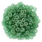 O Beads 3.8x1mm Sueded Gold Atlantis Green Approx 8.1g
