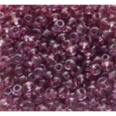 Czech Seed Bead Light Amethyst Transparent 5/0 - Minimum 12g