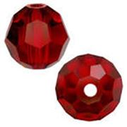 Swarovski Crystal 5000 Round Scarlet 4mm 