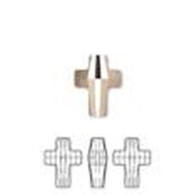 5378 Cross Bead Rose Gold 2x 14mm