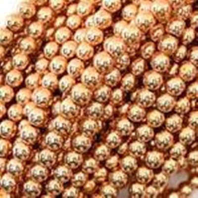 Rose Gold Plated Synthetic Hematite Bead Strands 12mm ea