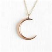 Charm Crescent Moon18mm Rose Gold ea.