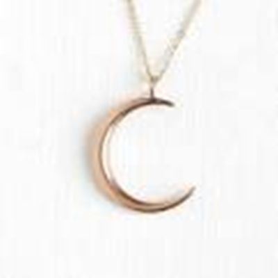 Charm Crescent Moon18mm Rose Gold ea.