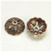 Bead Caps Tibetan Style Antique Brass 20mm ea