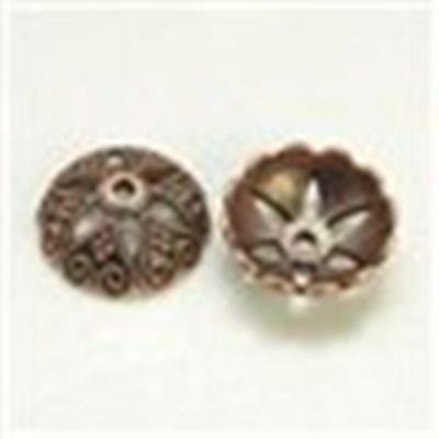 Bead Caps Tibetan Style Antique Brass 20mm ea