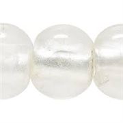 Lampwork Clear Glass Rectangle 30x24mm Each Hole 4mm