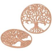 Charm Filligree Tree Of Life Rose Gold 23mm each