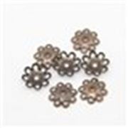 Bead Cap  Filigree Cap Antique Copper 10mm ea