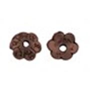 Bead Cap Filigree Antique Copper 6mm ea