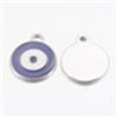 Charm  Evil Eye Disc Sapphire 21mm ea
