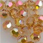 Swarovski Crystal 5000 Round Metallic Sunshine 8mm 