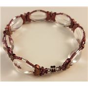 Teline Bracelet Kit Par Puca Amethyst and Crystal each