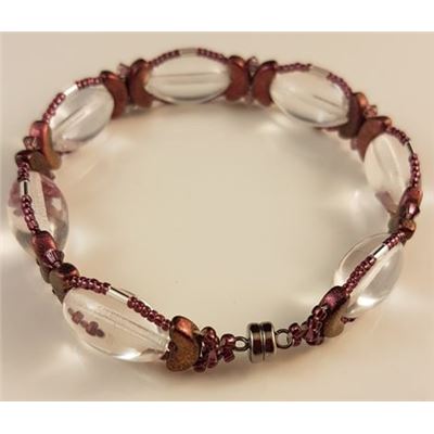 Teline Bracelet Kit Par Puca Amethyst and Crystal each