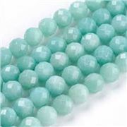 Semi Precious 12mm Faceted Natural Amazonite  ea