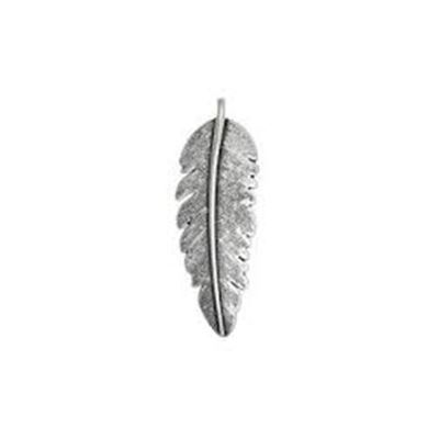 Pendant Feather Antique Silver 54x18mm ea.