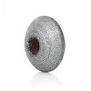 Wooden Disc Beads Silver 10mm   ea