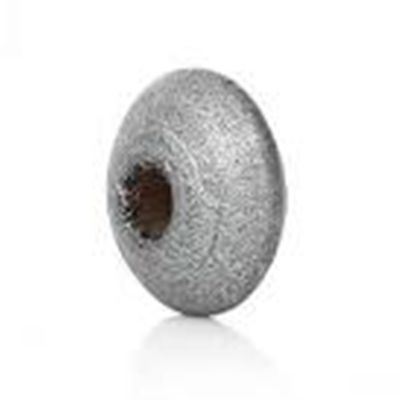 Wooden Disc Beads Silver 10mm   ea
