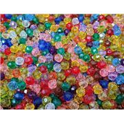 Plastic Hex Beads (Faceted Rounds)